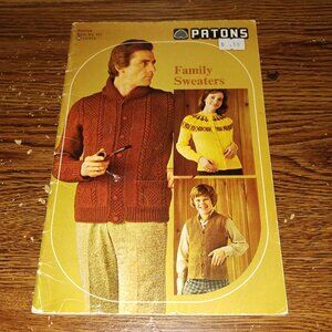 Family Sweaters by Beehive Patons Pattern Book #401 (1980's)